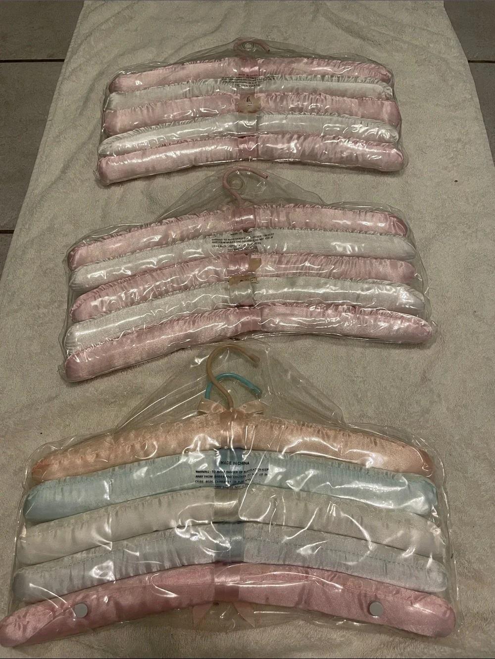 Once Upon A Rose Satin Padded Hangers (15 total)